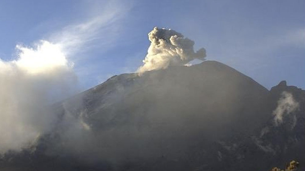 Popocatépetl emite 179 exhalaciones en 24 horas