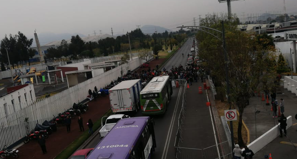 Ex policías federales liberan Base Contel; SSC mantiene operativo en AICM - protesta-de-exintegrantes-de-la-pf-en-la-base-contel