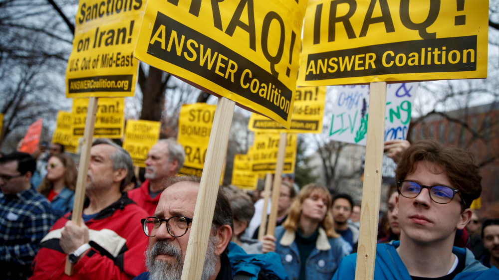 Más de 70 ciudades de EE.UU. se manifiestan contra ataque de Trump a Irán