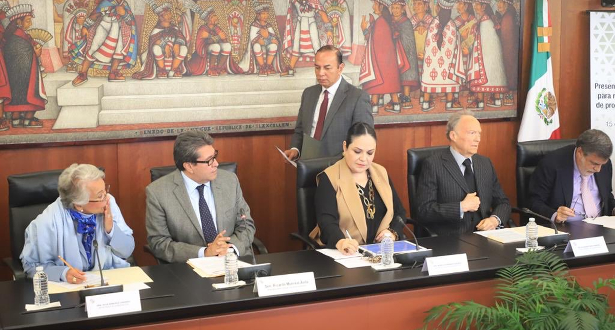 Senado recibe iniciativas de López Obrador para reformar el sistema de justicia