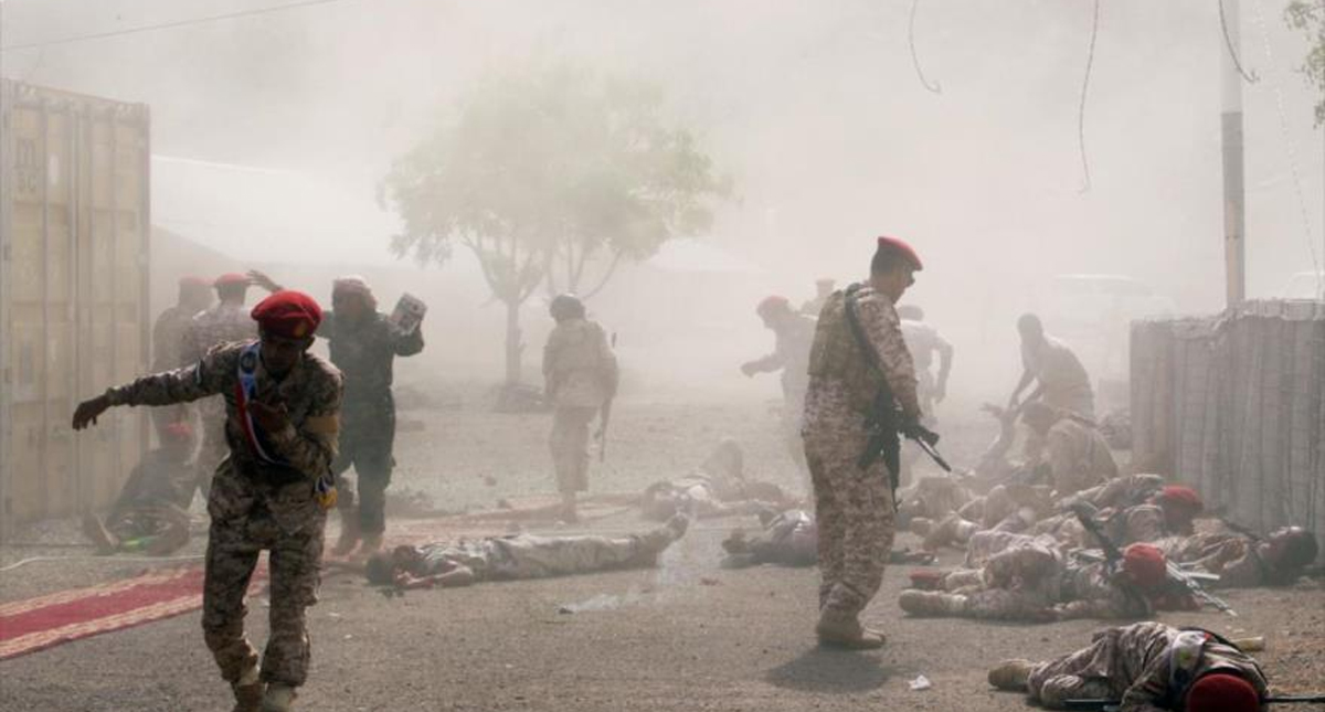 Van más de 60 soldados muertos tras ataque con misiles en Yemen, según TV saudí