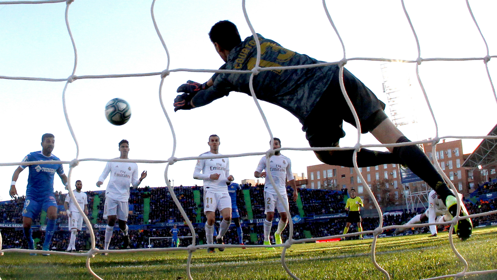 Con gran actuación de Courtois, Real Madrid venció a Getafe