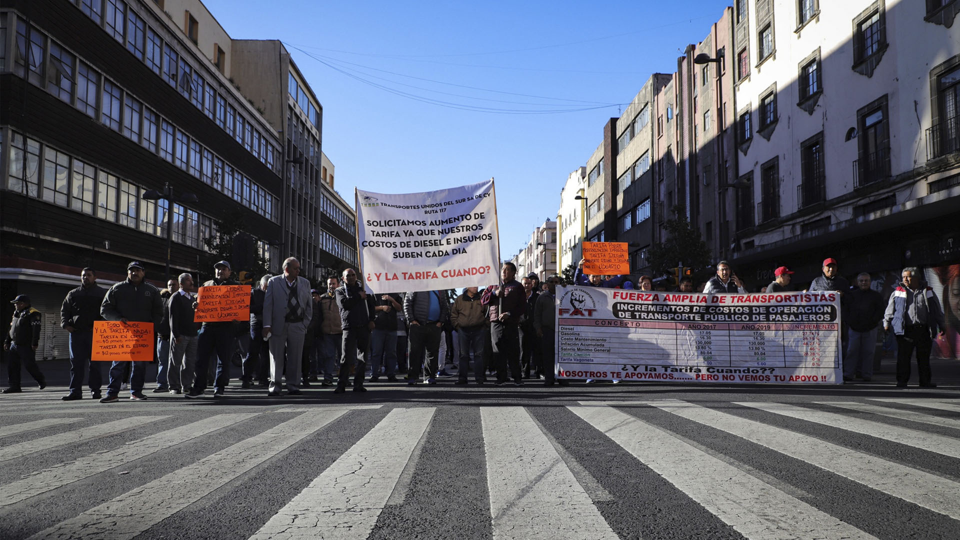Al menos 10 movilizaciones este miércoles en la Ciudad de México