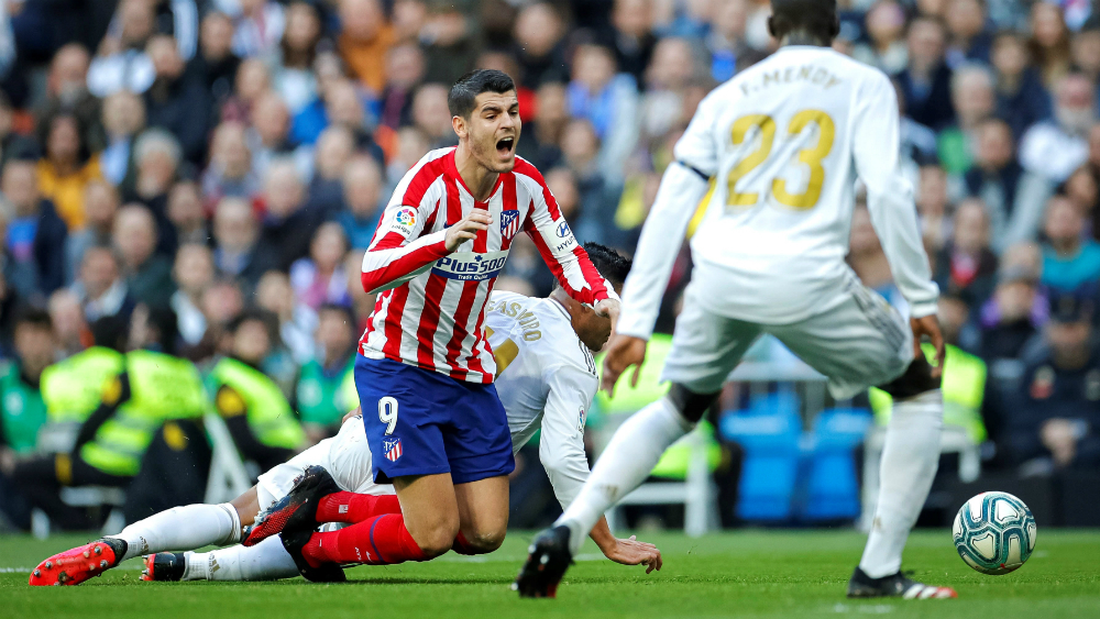 Álvaro Morata fue sustituido por “un golpe importante” ante el Real Madrid