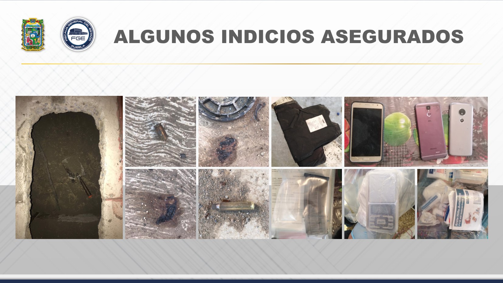 Aseguran cartuchos, droga y Uber en el que viajaban estudiantes asesinados en Puebla - armas-aseguradas-huejotzingo