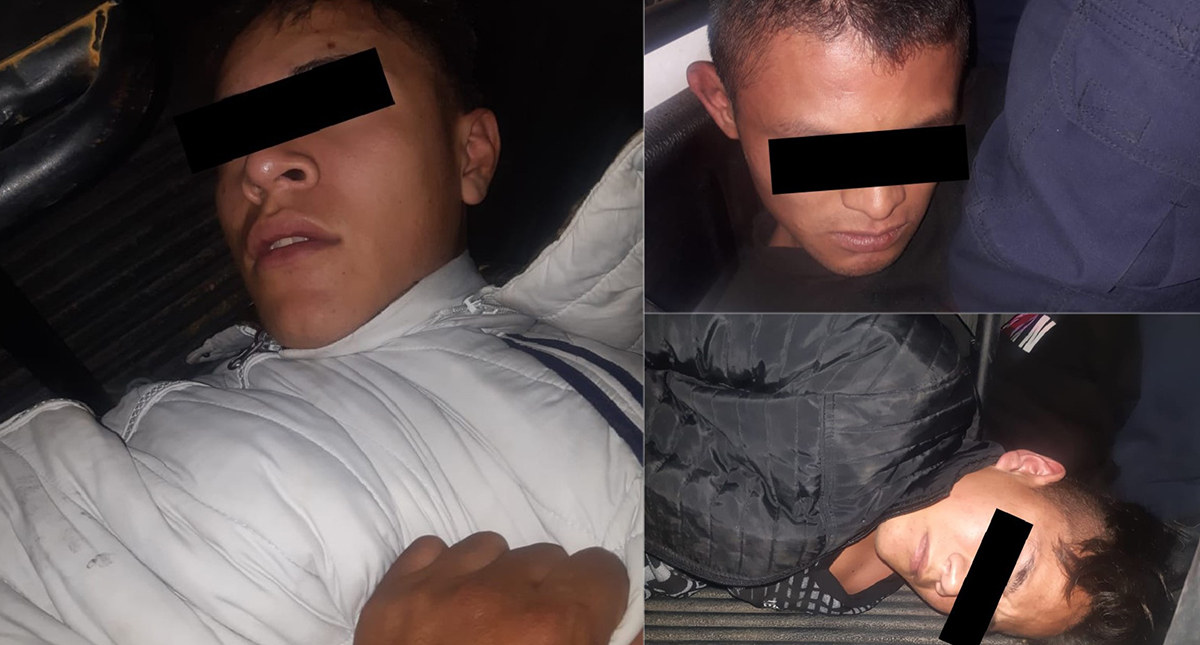 Aprehenden en Edomex a tres presuntos asaltantes del transporte público