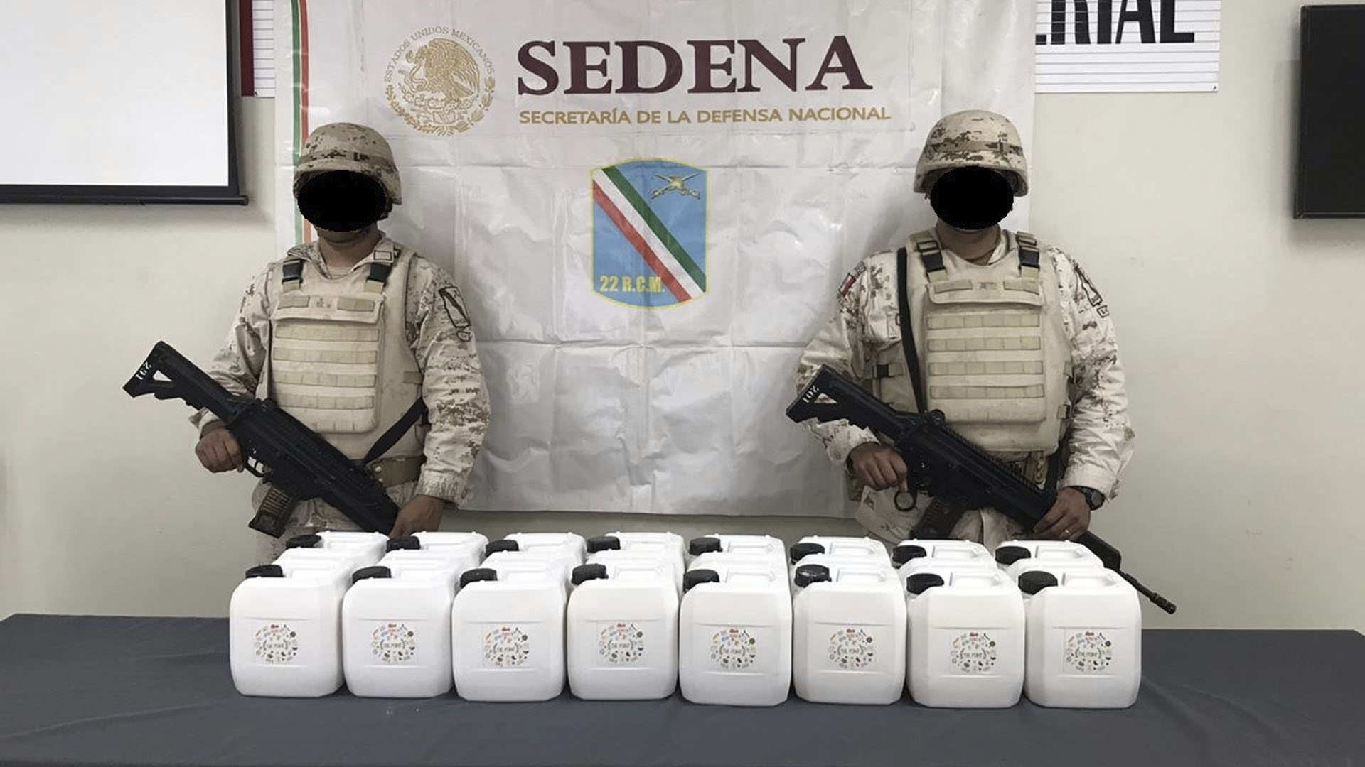Aseguran 72 kilos de metanfetamina en Sonora