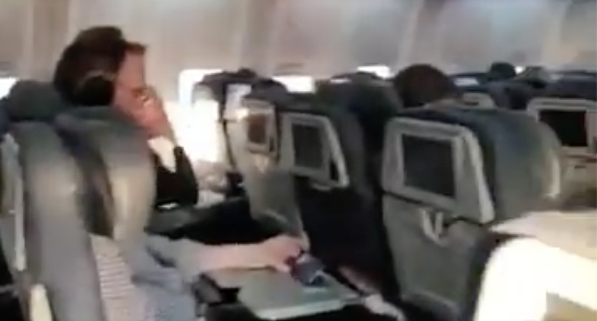 #Video Pasajero de Air Canada comparte imágenes desde el interior del avión