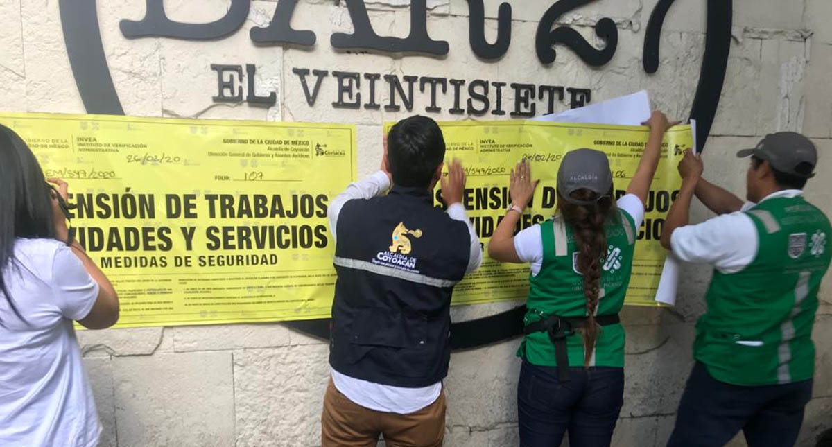 Aseguran y suspenden actividades en Bar 27 Aseguran y suspenden actividades en Bar 27