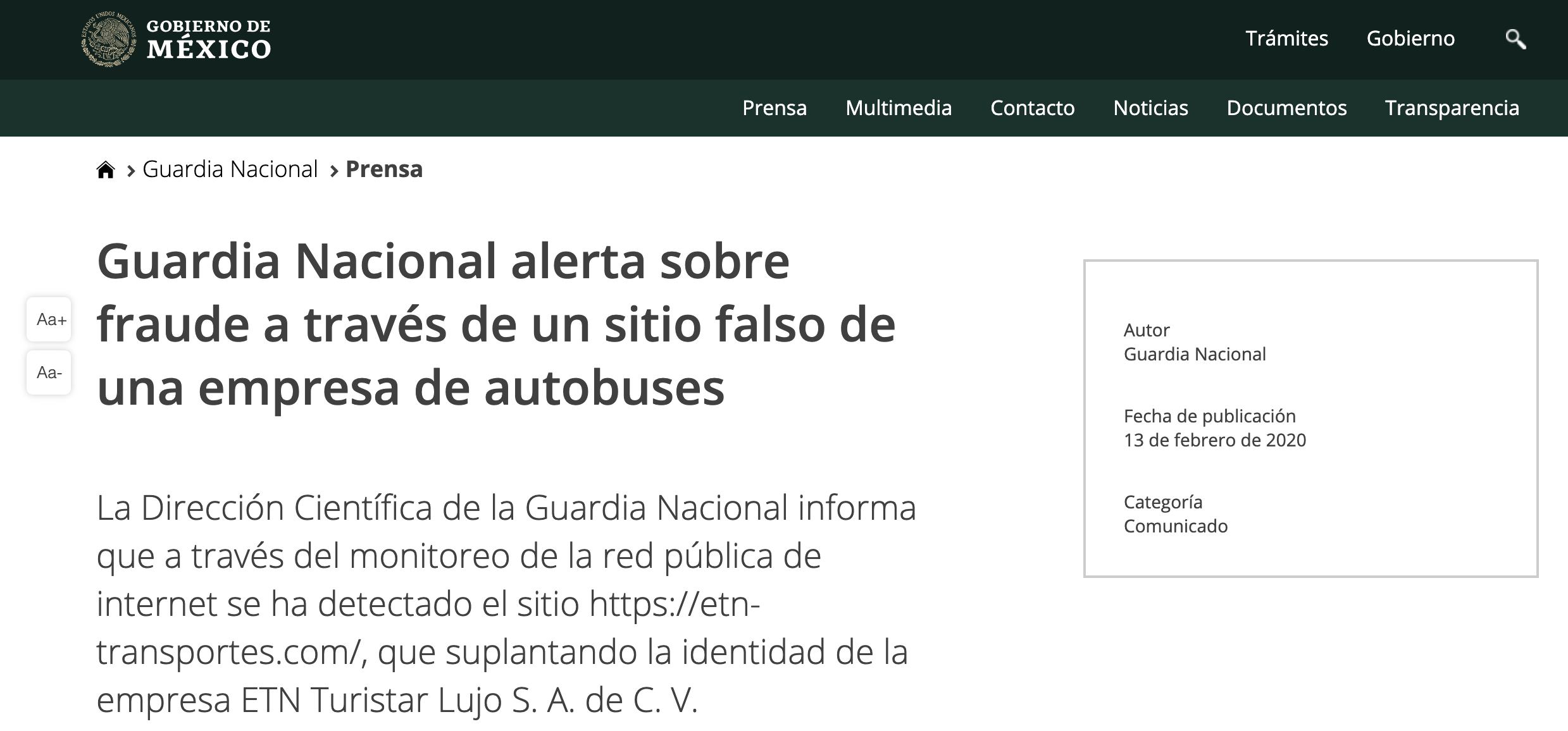 Guardia Nacional alerta sobre página falsa de autobuses ETN - captura-de-pantalla-2020-02-13-a-las-132044