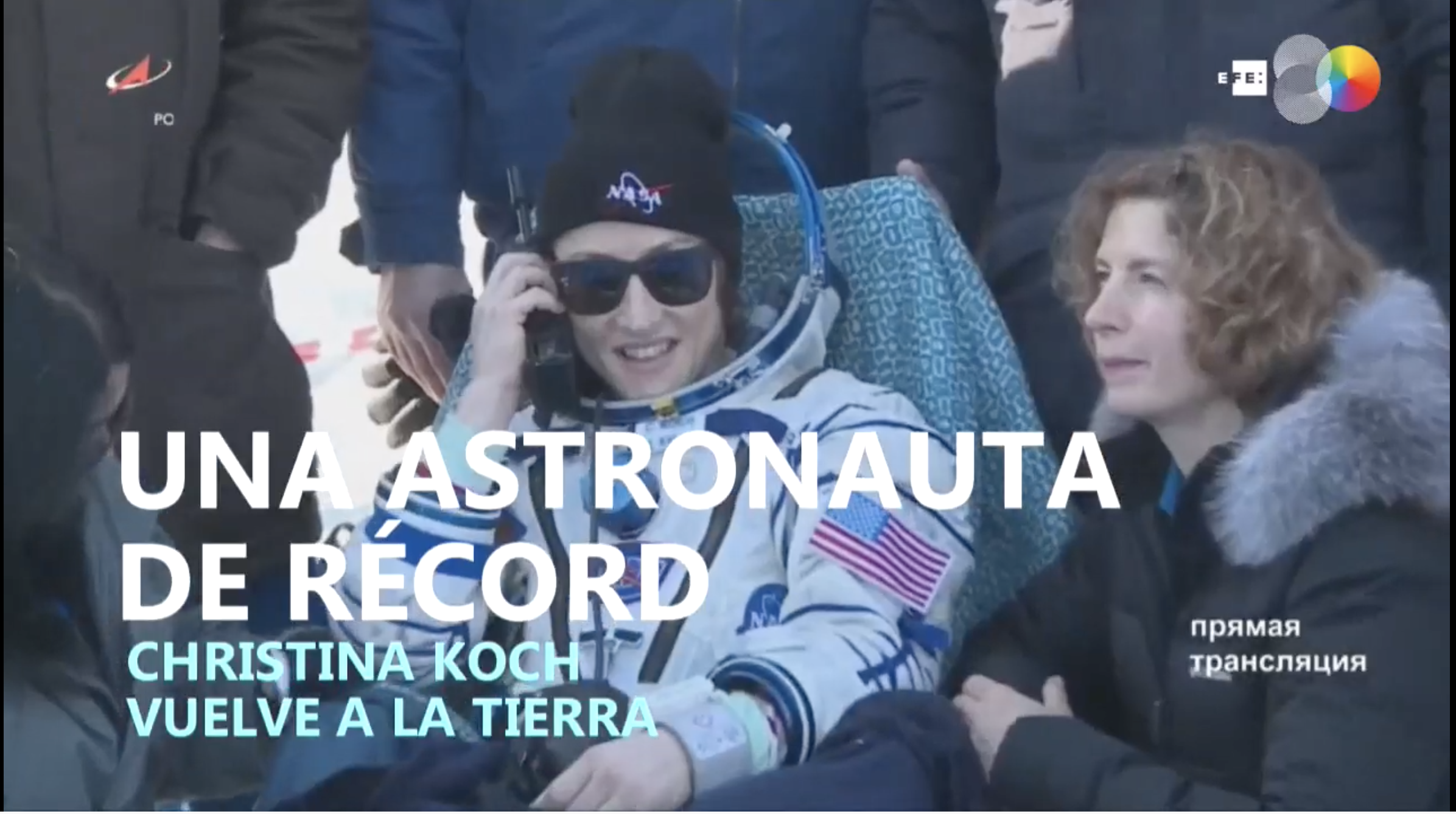Christina Koch bate el récord de estancia de una mujer en el espacio
