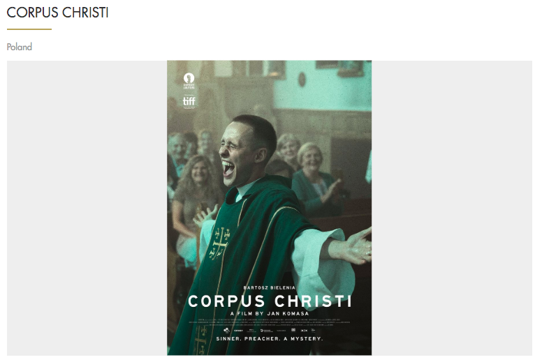 Las nominadas a Mejor película internacional en el Óscar - corpus-christi-polonia-oscar
