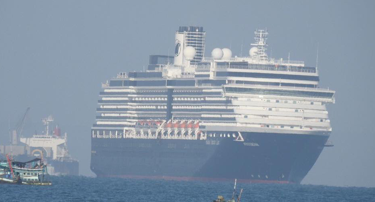 Llega a Camboya crucero rechazado por cinco países por temor al Covid-19 Llega a Camboya crucero rechazado por cinco países por temor al Covid-19