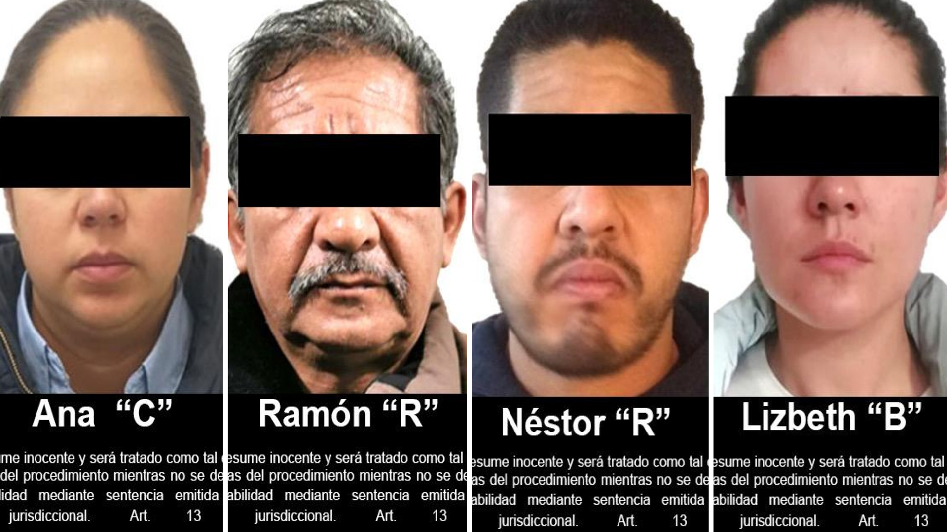 Dan prisión preventiva a cuatro por delincuencia organizada y lavado de dinero