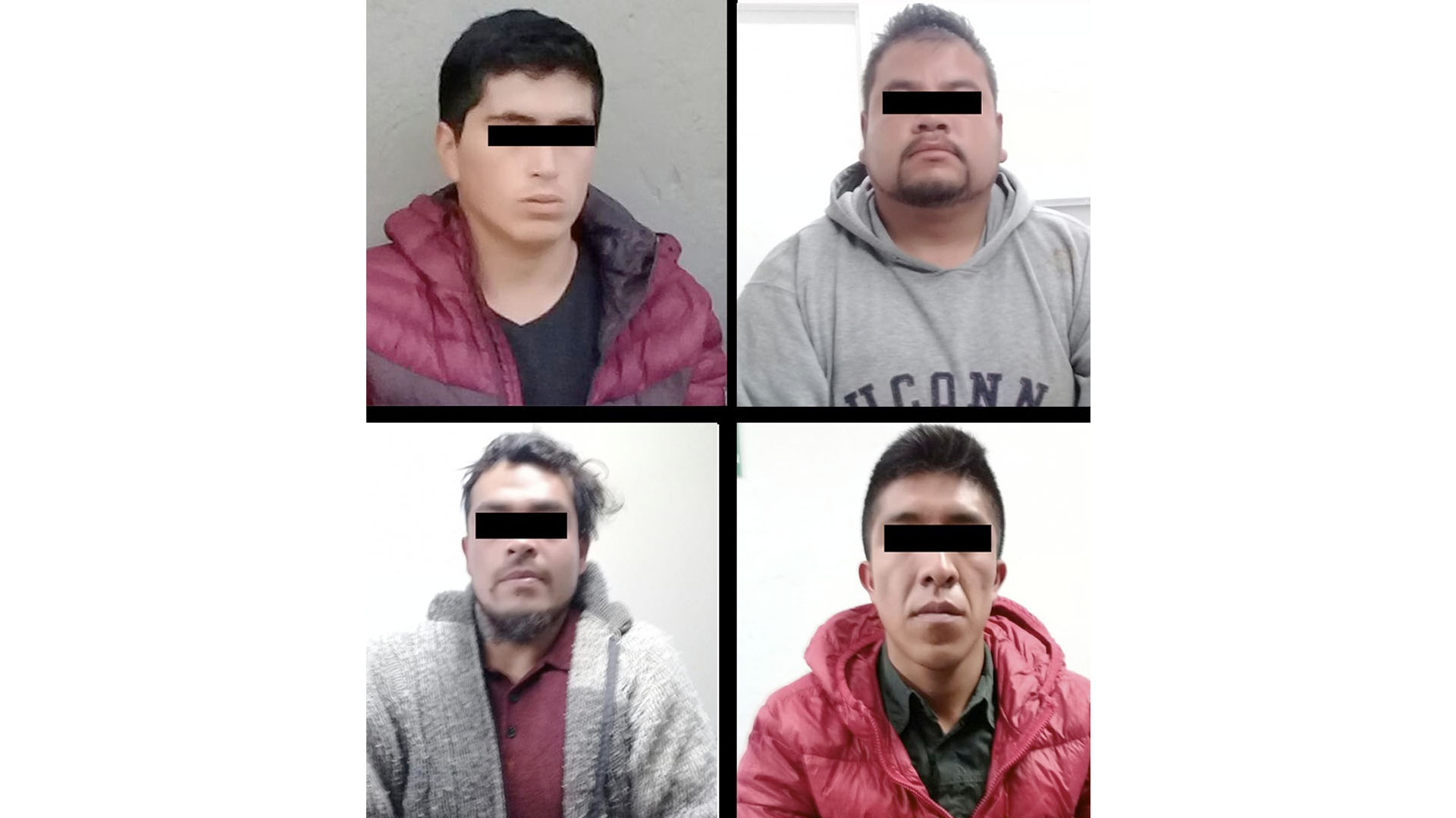 Detienen a cuatro sujetos que desvalijaban auto en el Estado de México