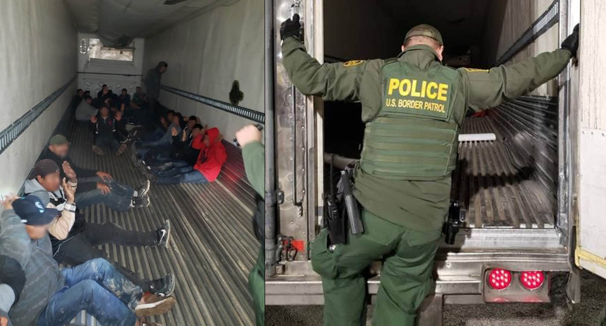 Hallan tráiler con 26 migrantes en El Centro, California
