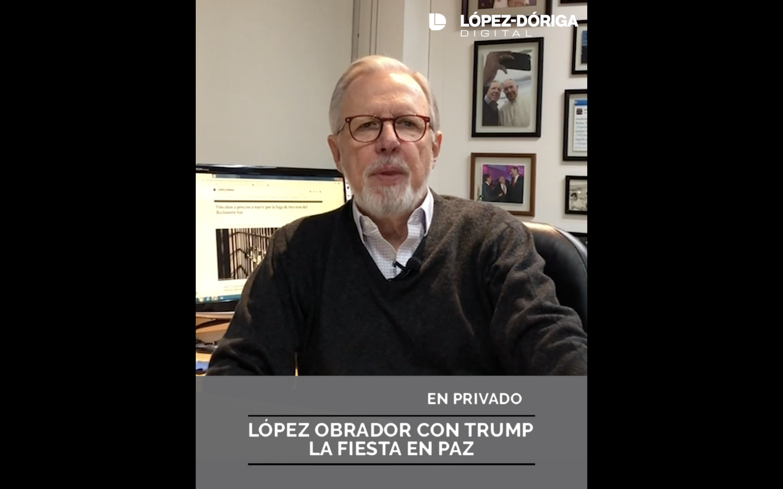 El presidente y la fiesta en paz