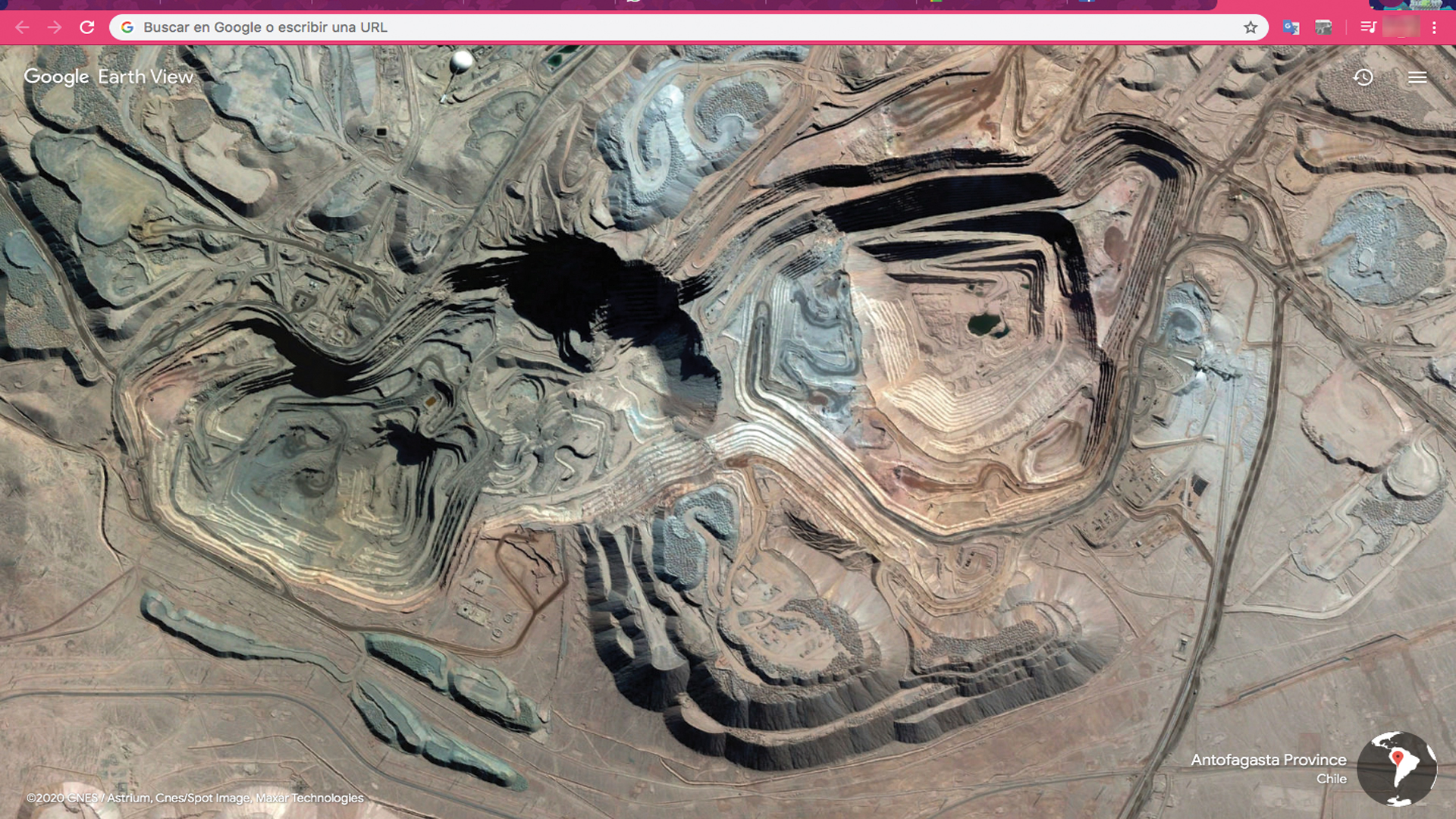 La extensión de Chrome que permite ver imágenes de Google Earth