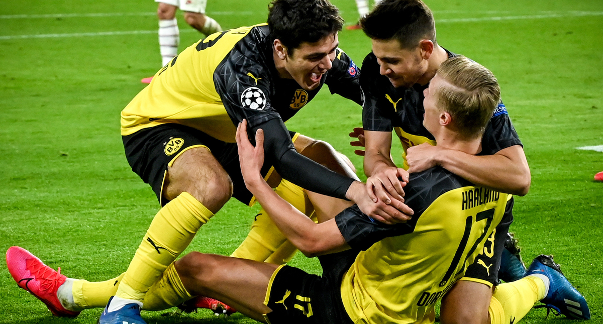 Haaland doblega al PSG en la ida de octavos de Champions League