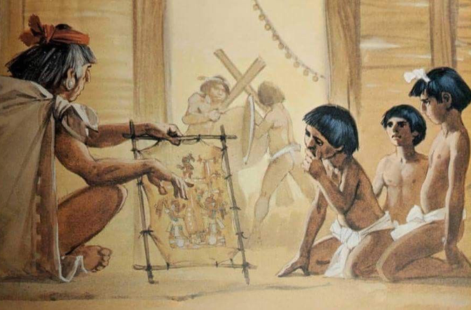La educación entre los mexicas - ilustracion-de-pierre-joubert