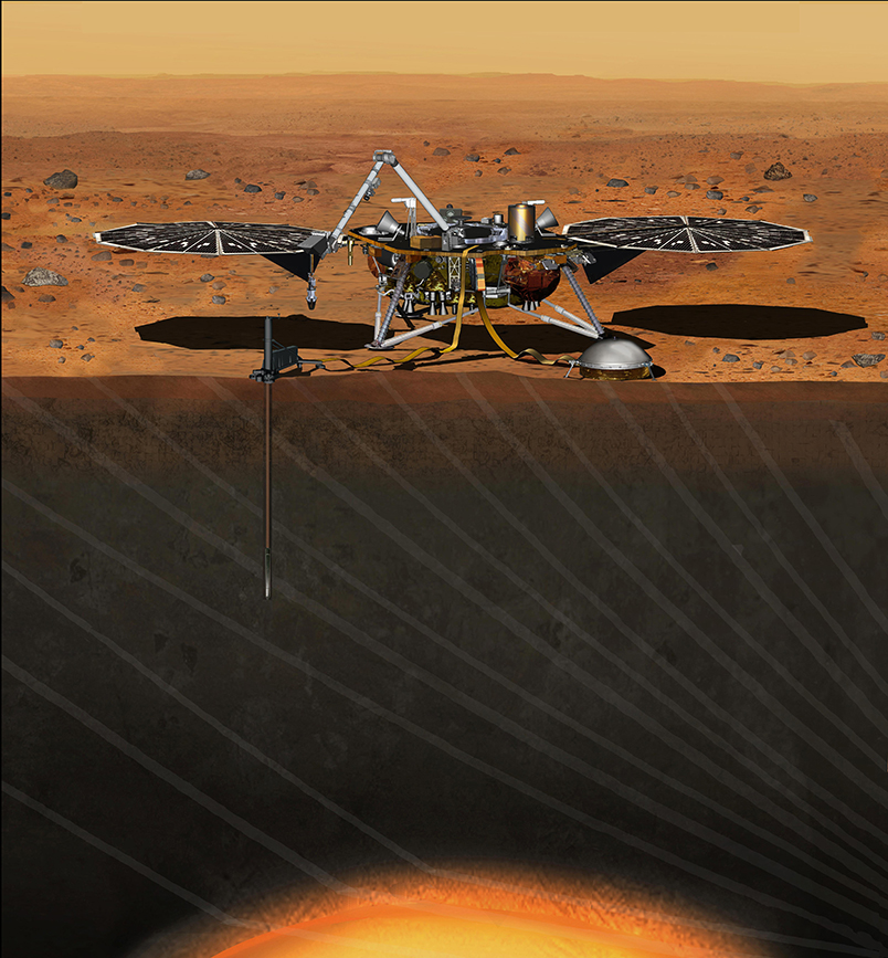 Misión InSight descubre terremotos en el planeta Marte - investigacion-de-insight-en-superficie-marciana