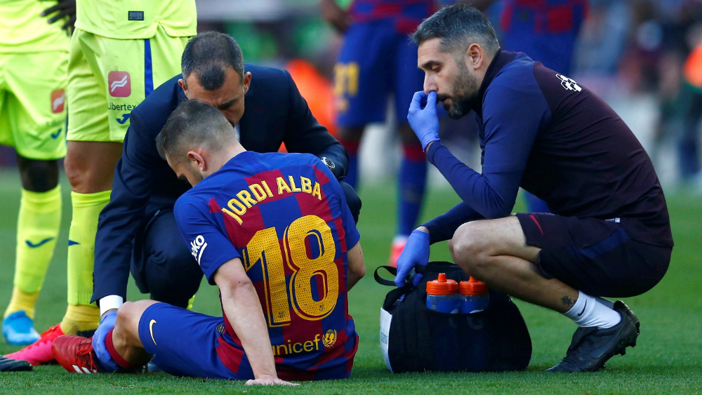 Barcelona confirma lesión de Jordi Alba