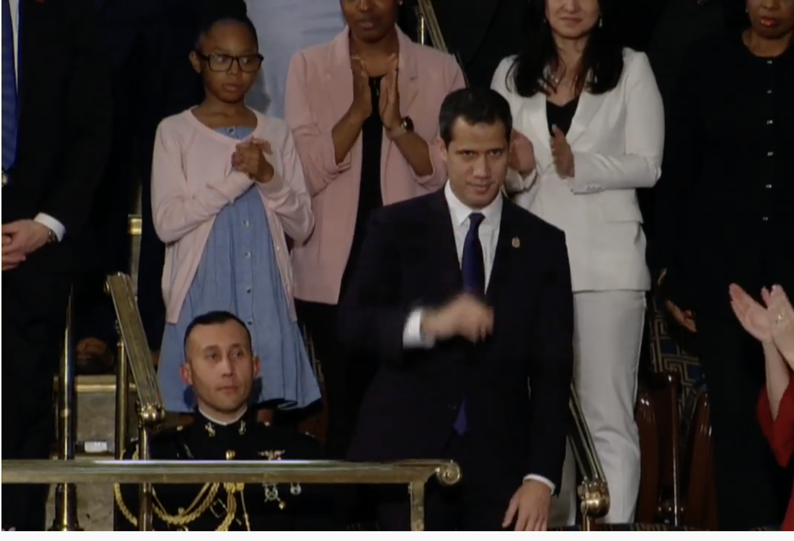 Trump regala a Guaidó un minuto de gloria durante el Estado de la Unión