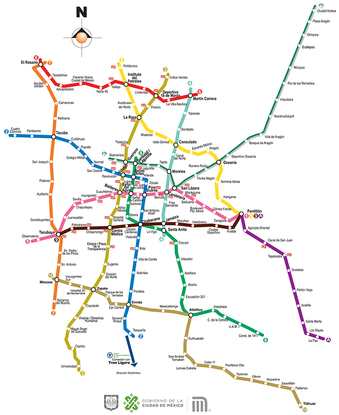 Recuperación de audífonos provoca retraso en Línea 6 del Metro - mapa-del-metro