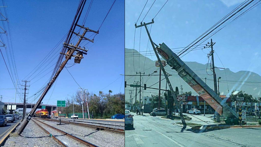 Fuertes vientos en Monterrey provocan daños