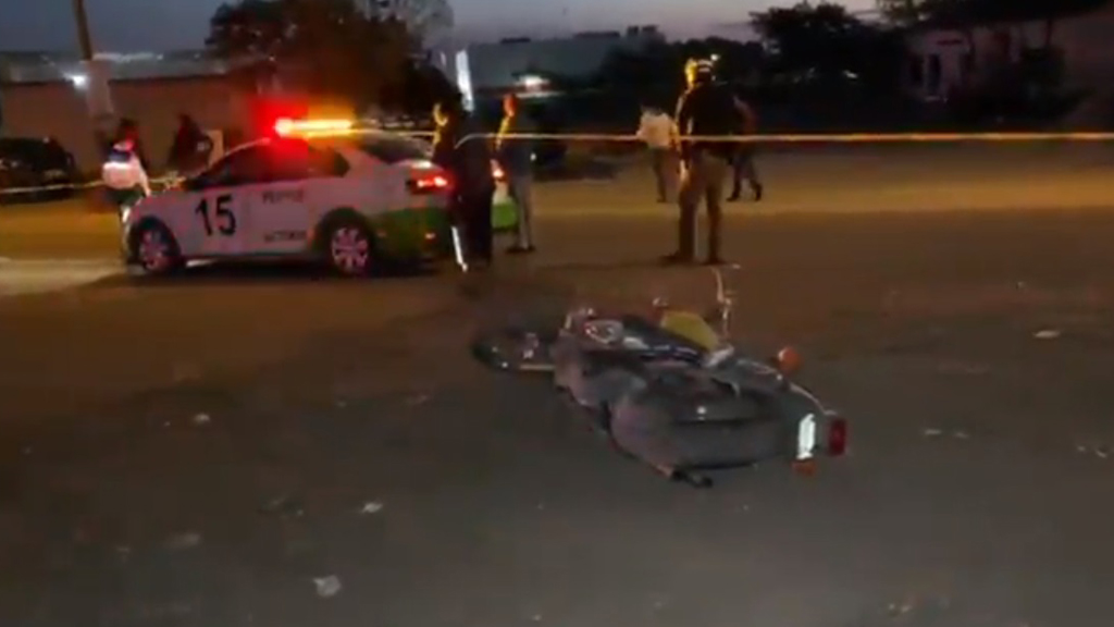 Policía de Tamaulipas muere en accidente de moto - moto-sobre-el-bulevar-fidel-velasquez