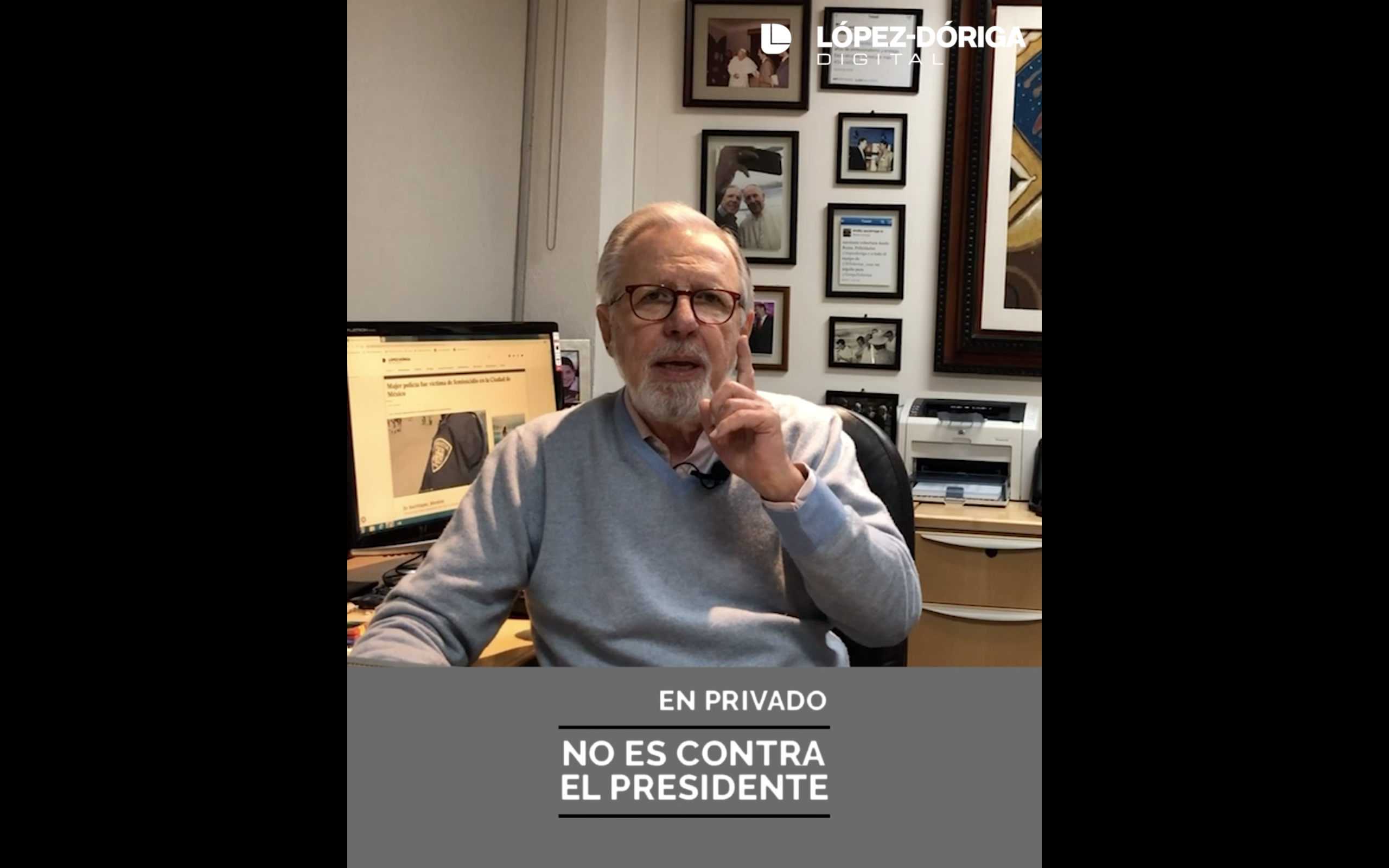 No, no es contra el presidente