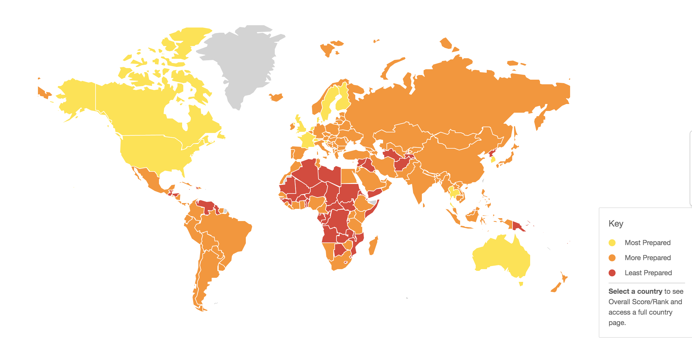 ¿Quiénes son los países mejor preparados ante una pandemia? - pandemia-mapa