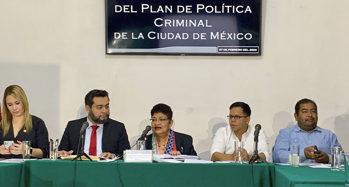 Ernestina Godoy presenta el Plan de Política Criminal de la Ciudad de México