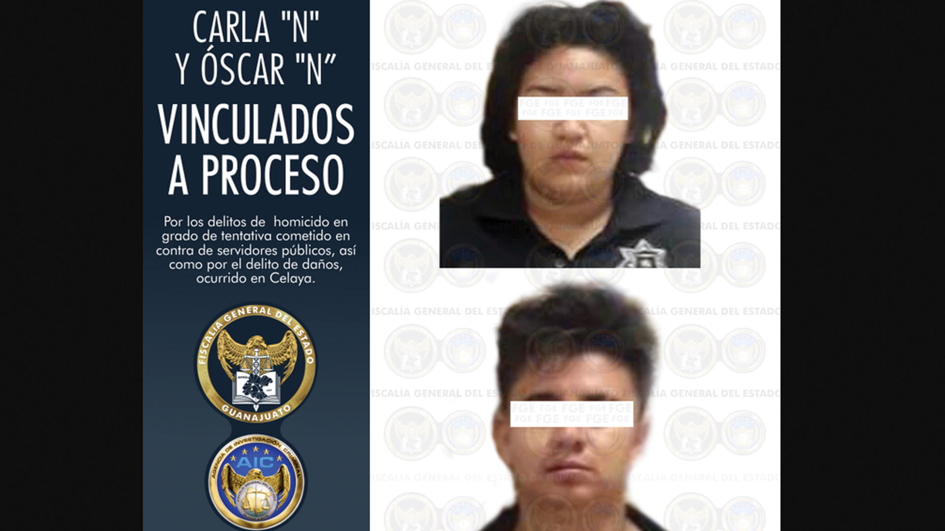 Imputan a dos policías municipales que agredieron a estatales en Celaya