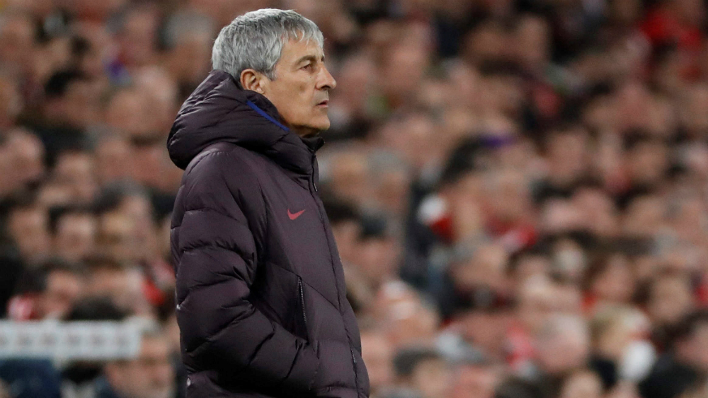 Setién aseveró que fue dolorosa la eliminación del Barcelona en la Copa del Rey