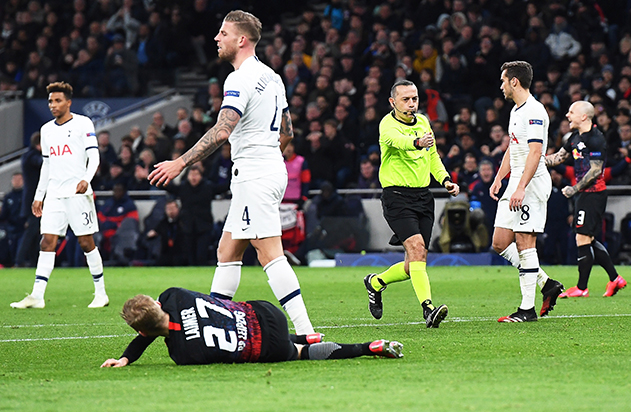 Penalti da victoria a RB Leipzig contra Tottenham - rb-leipzig-vs-tottenham-hotspur