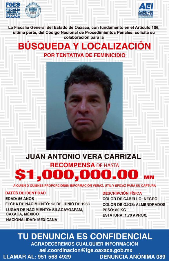 Catean otro domicilio del exdiputado relacionado a ataque de saxofonista - recompensa-feb2020