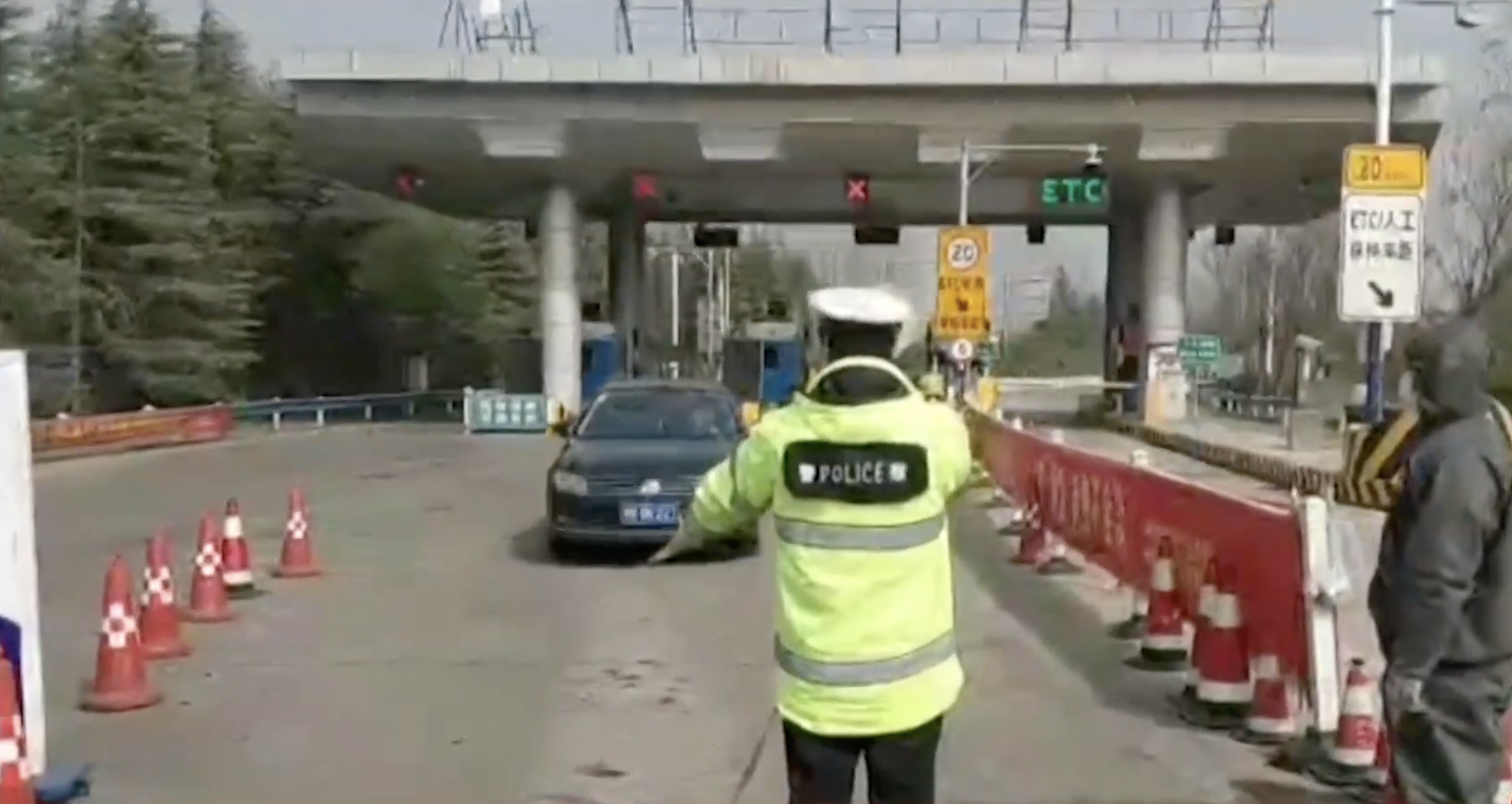 Simulacro de control contra el coronavirus