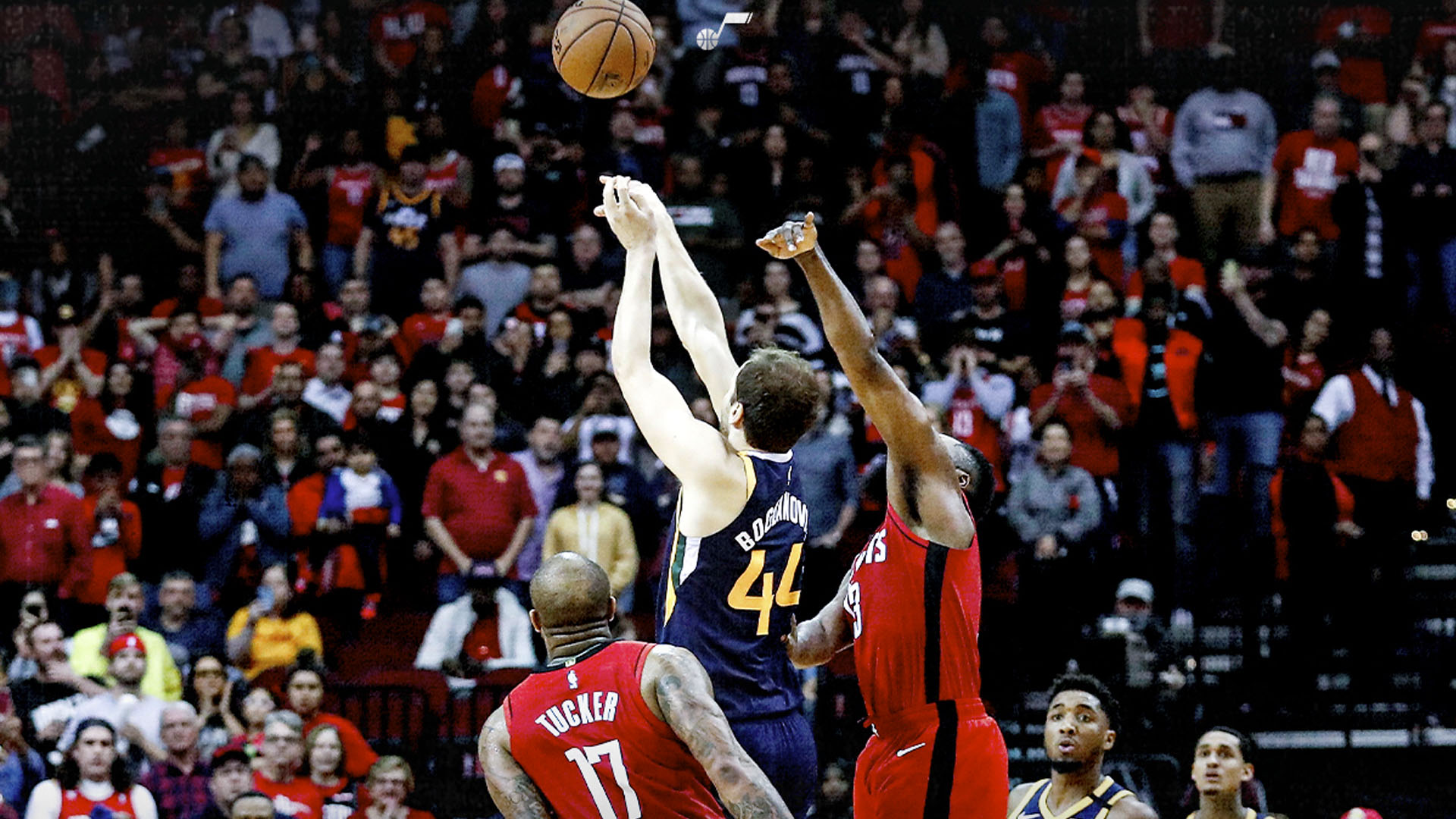 #Video Bojan Bogdanovic da victoria al Jazz con triple de último segundo