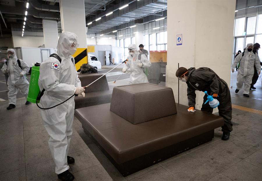 Corea del Sur registra caída de nuevos contagios por cuarto día consecutivo Corea del Sur registra caída de nuevos contagios por cuarto día consecutivo