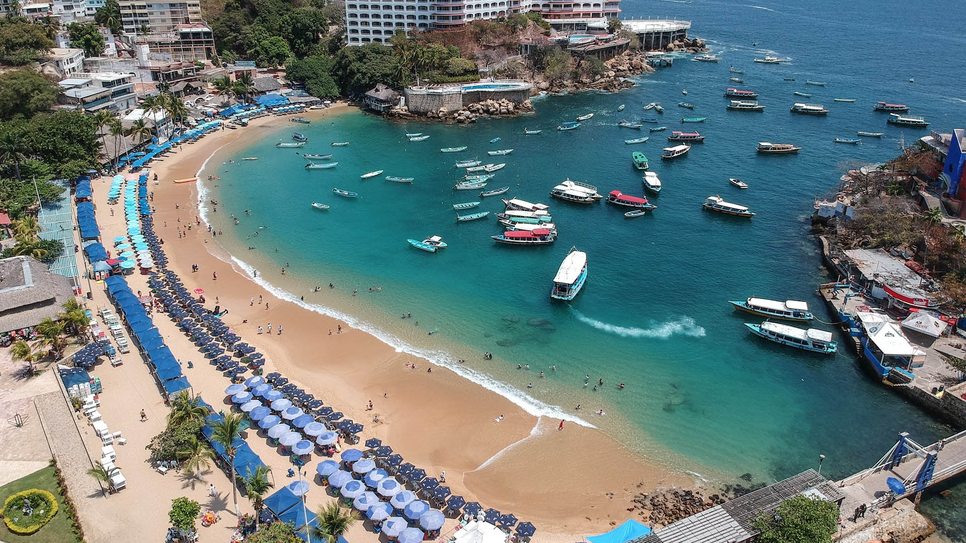 Baja ocupación en playas de México por coronavirus