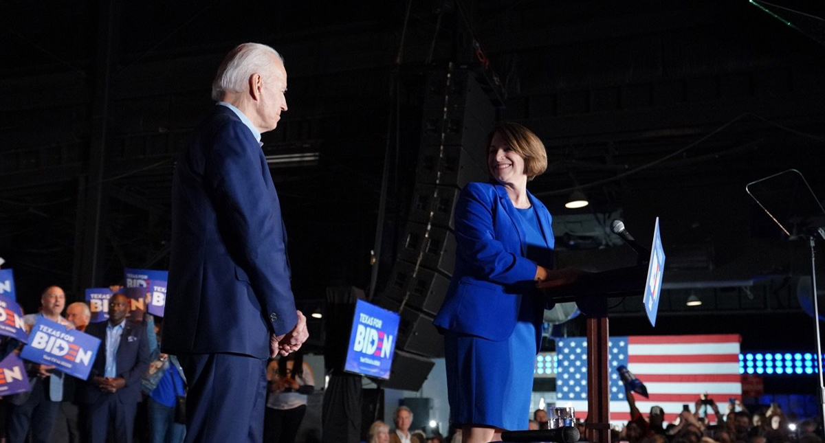 Buttigieg y Klobuchar anuncian respaldo a Joe Biden - amy-kobluchar-con-joe-biden