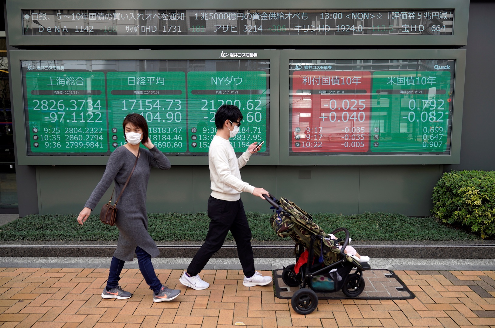 Índice Nikkei abre con caída del 3 por ciento tras desplome en Wall Street