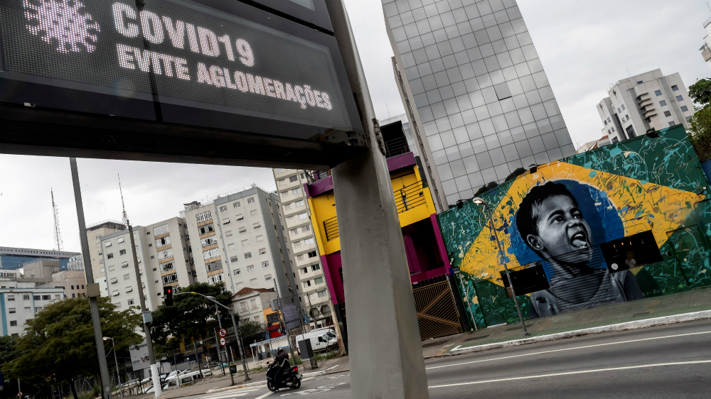 Suben a 18 las muertes y a mil 128 los casos de COVID-19 en Brasil Suben a 18 las muertes y a mil 128 los casos de COVID-19 en Brasil
