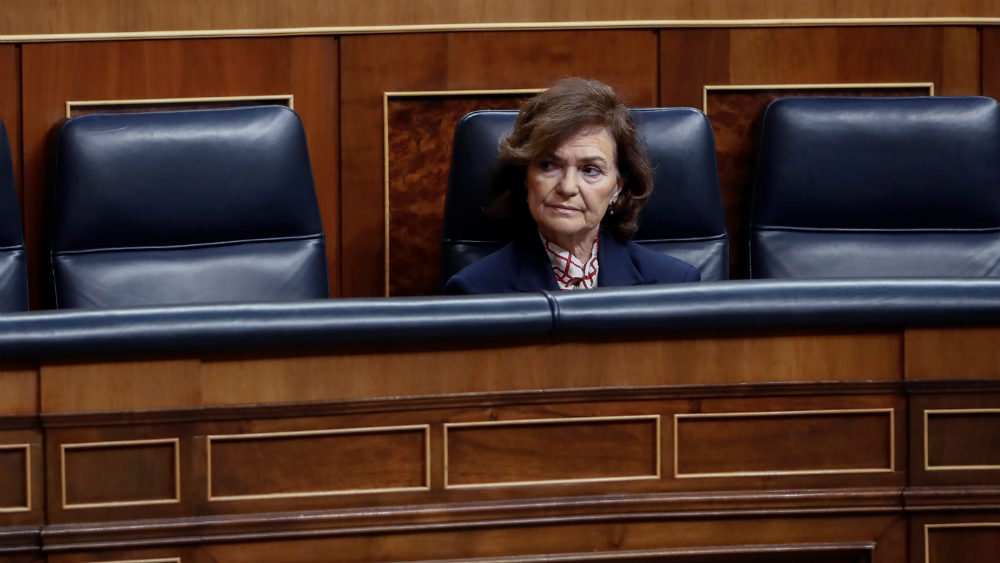 Vicepresidenta del gobierno español da positivo por COVID-19