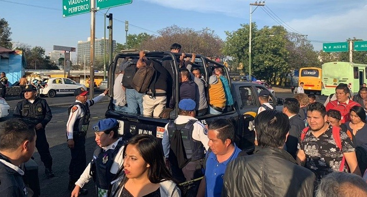 Patrullas apoyan en transporte gratuito de estación Chapultepec a Observatorio del Metro