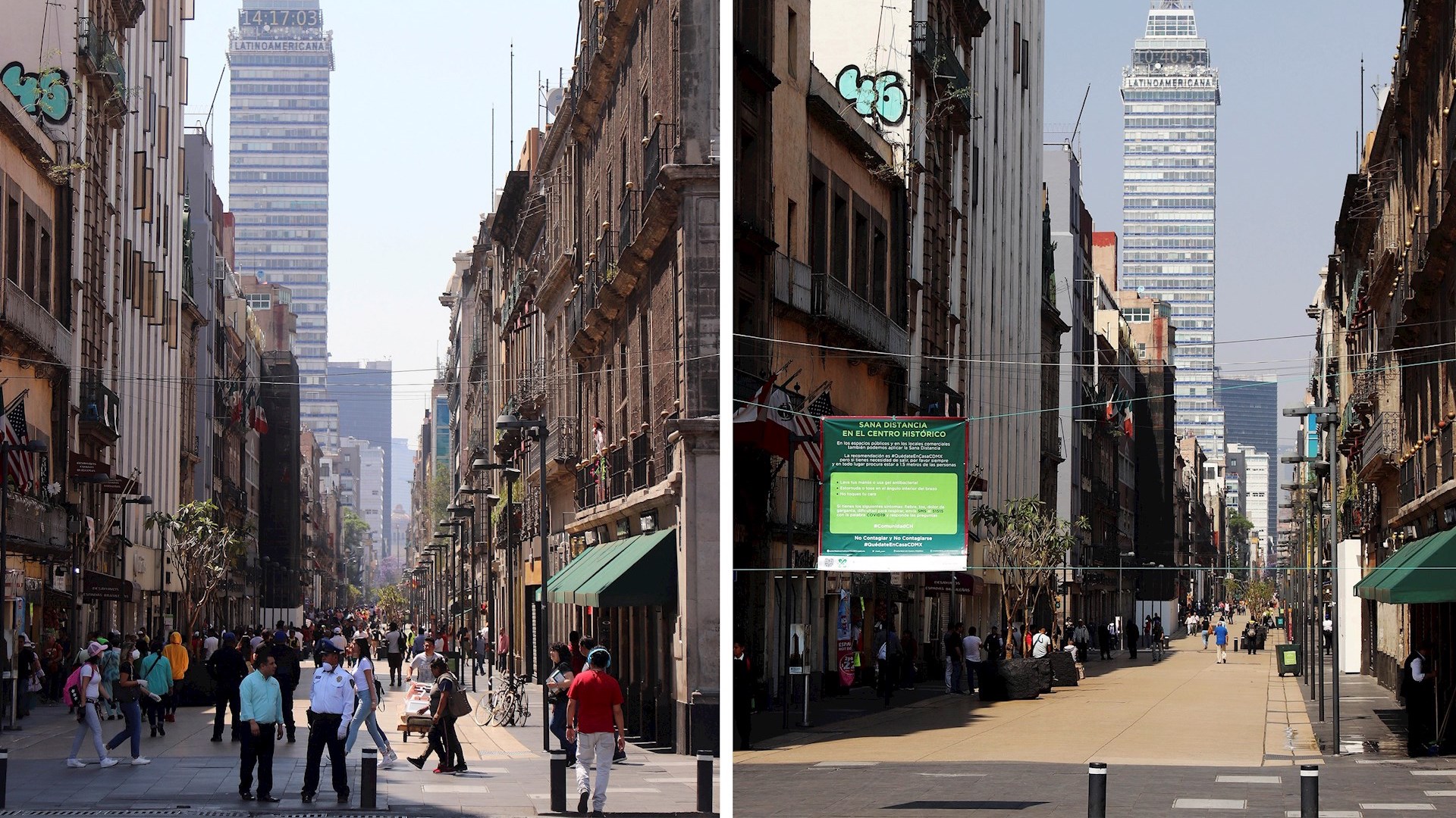 Ciudad de México siente efectos del coronavirus pero la normalidad resiste