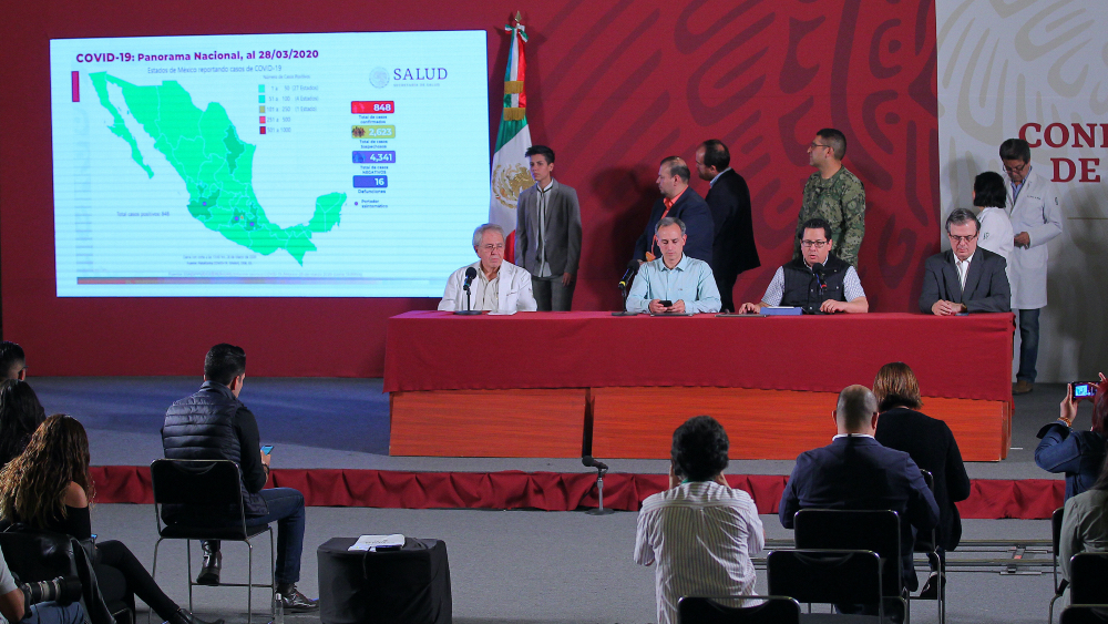 Informe sobre COVID-19 en México del sábado 28 de marzo 2020