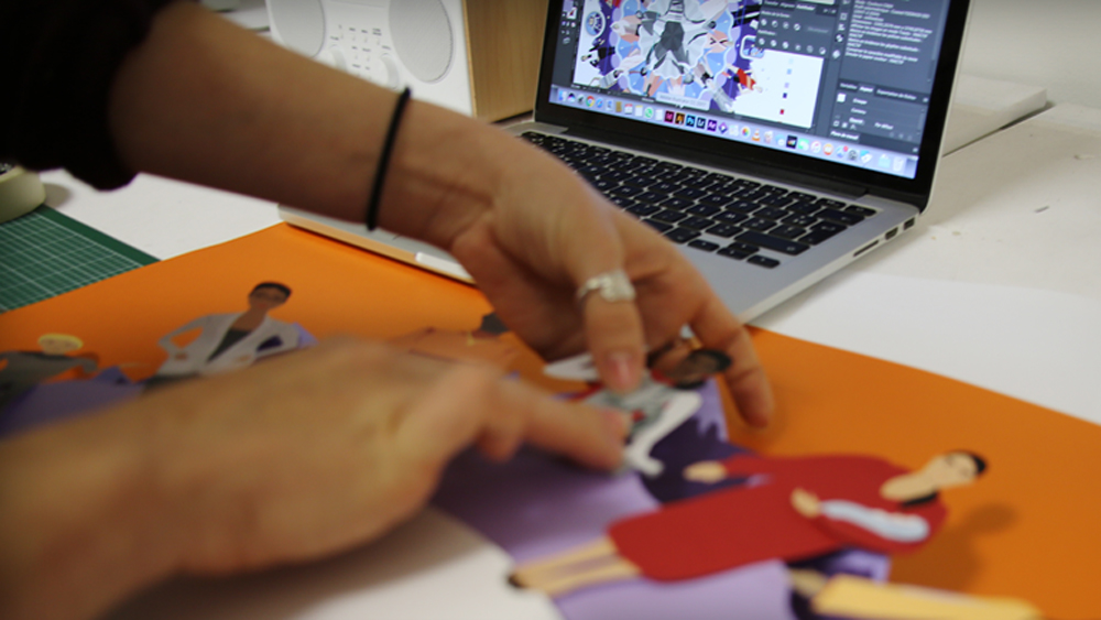 Google representa lucha de las mujeres por la igualdad en mandala - creacion-en-papel-del-mandala-por-el-dia-internacional-de-la-mujer