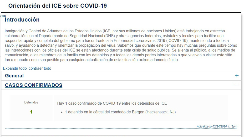 Mexicano detenido por ICE da positivo a COVID-19 - detenidos-por-ice-con-coronavirus